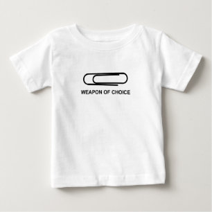 Camiseta Clipe De Papel Com Arma De Escolha - Paperclip Eng