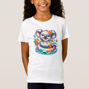 Camiseta Clipe de sublimação de Summer Koala