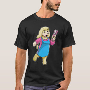 Camiseta Clipe do cabelo do cabeleireiro