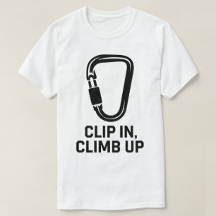 Camiseta Clipe Do Carabineiro Da Arte De Subida De Montanha