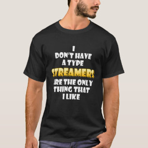 Camiseta Clipe Streamer de Streaming de Vídeo Jogo