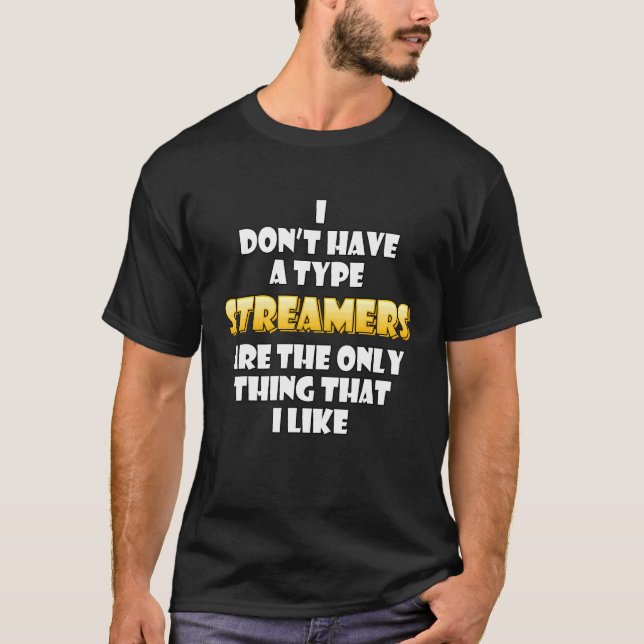 Camiseta Clipe Streamer de Streaming de Vídeo Jogo (Frente)