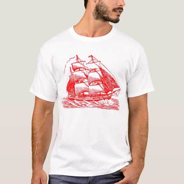 Camiseta Clipper - Vermelho (Frente)