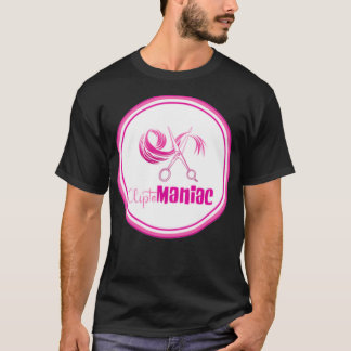 Camiseta CliptoMANIAC Rosa em Preto