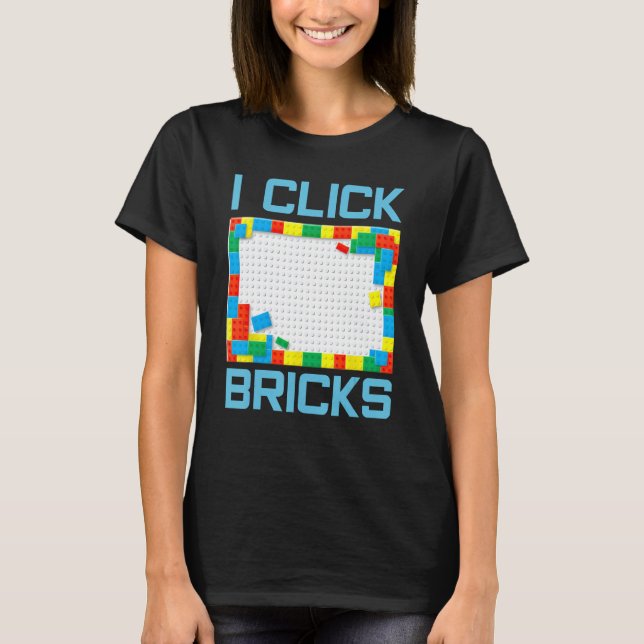 Camiseta Clique em Bricks Creative Building Block Set Maste (Frente)