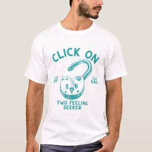 Camiseta Clique em dois buscadores de sensação