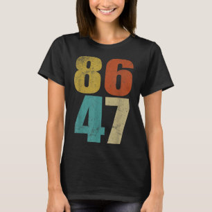 Camiseta Clique em Estilo retroativo 80s Estilo 86 47 Anti