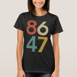 Camiseta Clique em Estilo Vintage 80s Estilo 86 47 Anti Tru