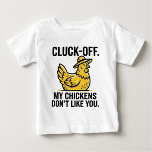 Camiseta Clique fora meus frangos não gostam de você Piada