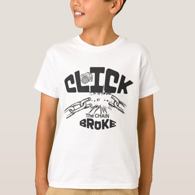 Camiseta Clique na corrente quebrou (Frente)