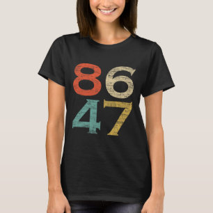 Camiseta Clique no Estilo retroativo da Vintage 8647 86 47 