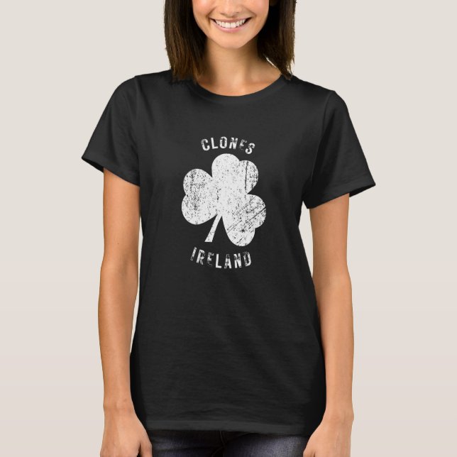 Camiseta Clones Irlanda Vintage Shamrock - Vista desolada (Frente)