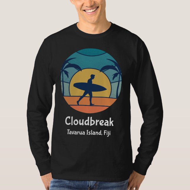 Camiseta Cloudbreak Tavarua Island Fiji Surfing Sun (Frente)