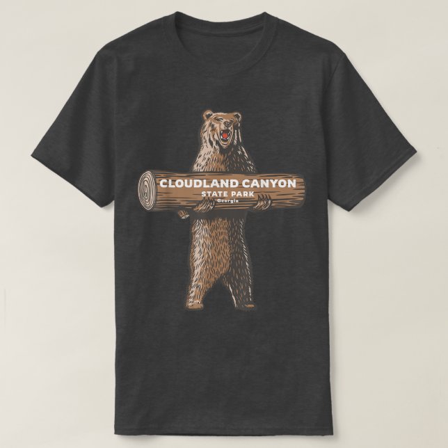 Camiseta Cloudland Canyon State Park Georgia Bear Vacation  (Frente do Design)