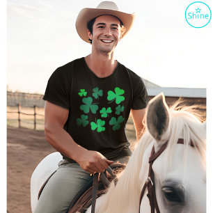 Camiseta Clover Shamrock Dia de São Patrício verde irland