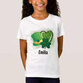 Camiseta Clover Shamrock do Dia de São Patrício de Nome Per