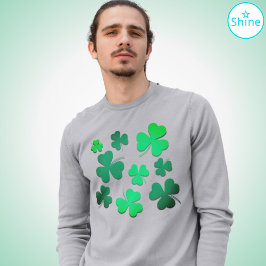 Camiseta Clover Shamrock Leaf Irish Prid Dia de São Patríci
