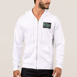 Camiseta CLRV Neon no Cheio do stn Men-Zip Hoodie