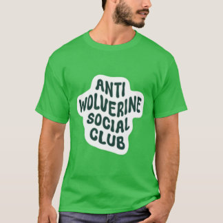 Camiseta Clube antissocial de tamanho excessivo