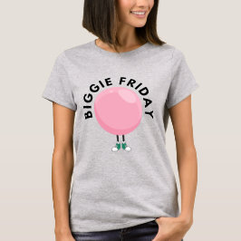 Camiseta Clube da Bolha Grande "Biggie Friday" Bolha Rosa E