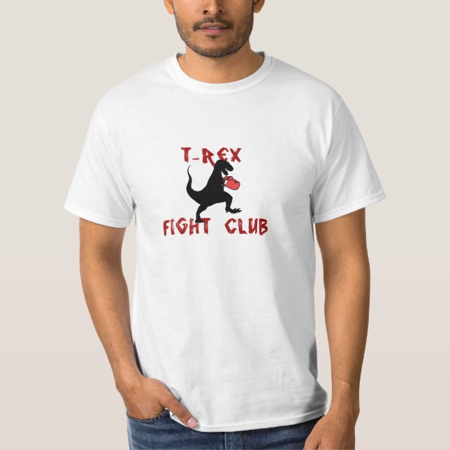 Camiseta Clube da luta do tiranossauro de T-REX (Frente)