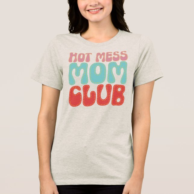 Camiseta Clube da Mãe Bagunça Divertida Clube da Maternidad (Frente)
