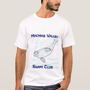 Camiseta Clube da natação, clube de Machias ValleySwim