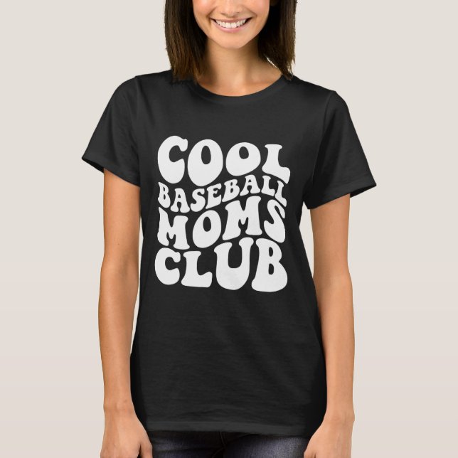 Camiseta Clube das Mães de Beisebol Minimal Cool (Frente)