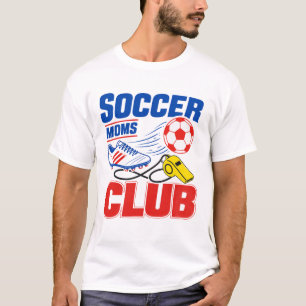 Camiseta Clube das Mães de Futebol - Divertido Jogo de Mãe
