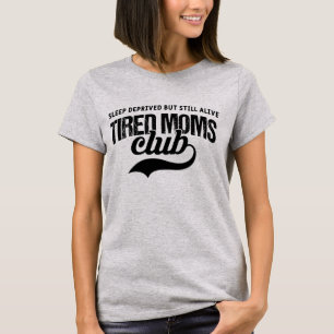 Camiseta Clube das Mães Engraçadas e Cansadas - Dia das Mãe