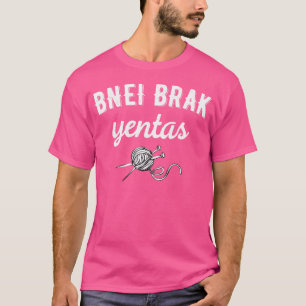 Camiseta Clube das Yentas de Bnei Brak Schmooze Slan em iíd
