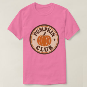 Camiseta Clube de Abóbora Estilo Vintage de Outono