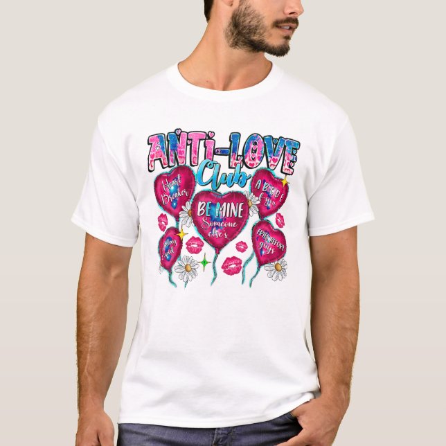Camiseta Clube de Amor Engraçado Anti (Frente)