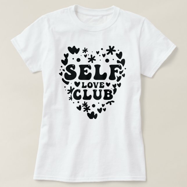 Camiseta Clube de amor próprio (Frente do Design)