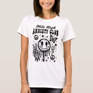 Camiseta Clube de ansiedade alta de milha