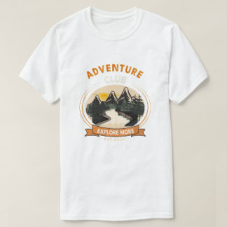 Camiseta Clube de Aventura Explore Mais Trilha de Montanha