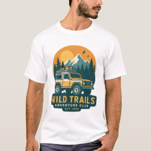 Camiseta Clube de Aventura Wild Trails — Montanha Off-Road