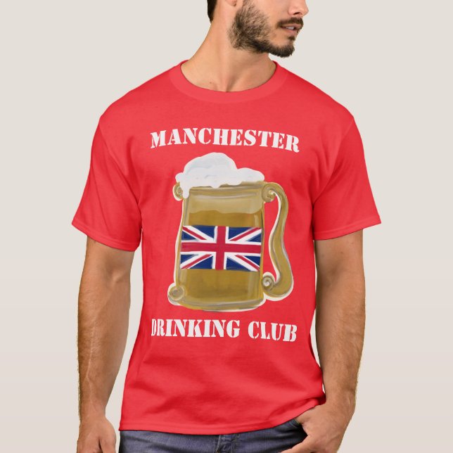 CAMISETA CLUBE DE BEBENDO DO MANCHESTER (Frente)