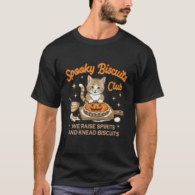 Camiseta Clube de Biscoitos Assustadores Halloween Padaria  (Frente)