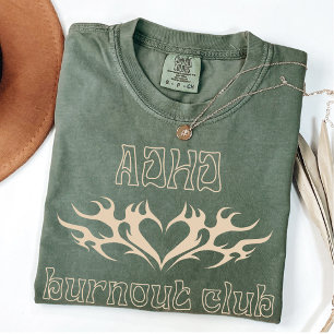 Camiseta Clube de Burnout ADHD Mãe estressada de AuDHD