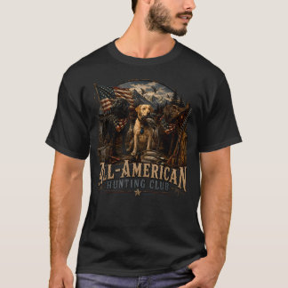 Camiseta Clube de Caça All American Labrador Caçador de Pat