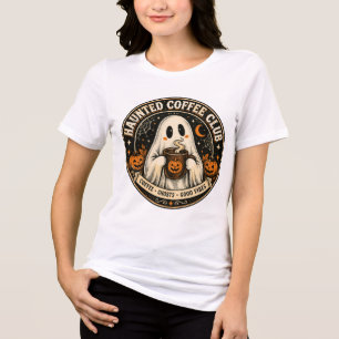 Camiseta Clube de Café Assombrado Fofo e Sinistro