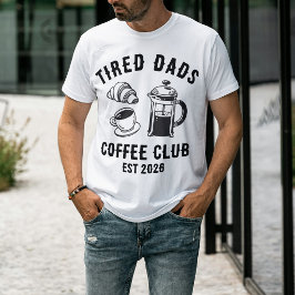 Camiseta Clube de Café dos Pais Retrô Personalizados e Cans