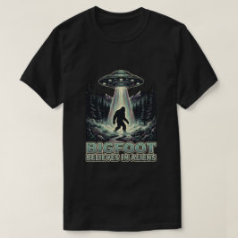 Camiseta Clube de caminhada Vintage Alien Bigfoot OVNI