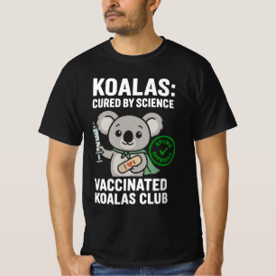 Camiseta Clube de Coalas Vacinados   Coala de Desenho Anima