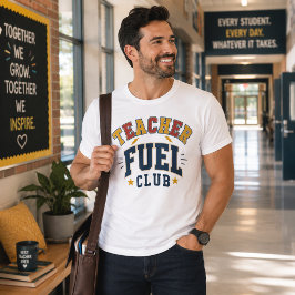 Camiseta Clube de Combustível para Professores Varsity Negr