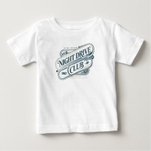 Camiseta Clube de Condução Noturna Gráficos de Carros Antig