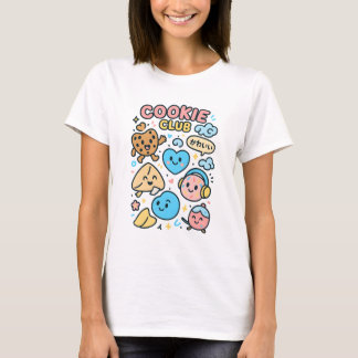 Camiseta Clube de Cookies Kawaii – Esquadrão Doce e Crocant