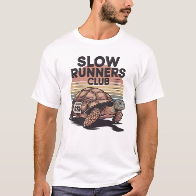 Camiseta Clube de Corredores Lentos - Correndo  (Frente)