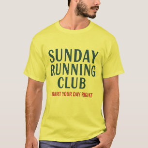 Camiseta Clube de Corrida Motivacional de Domingo